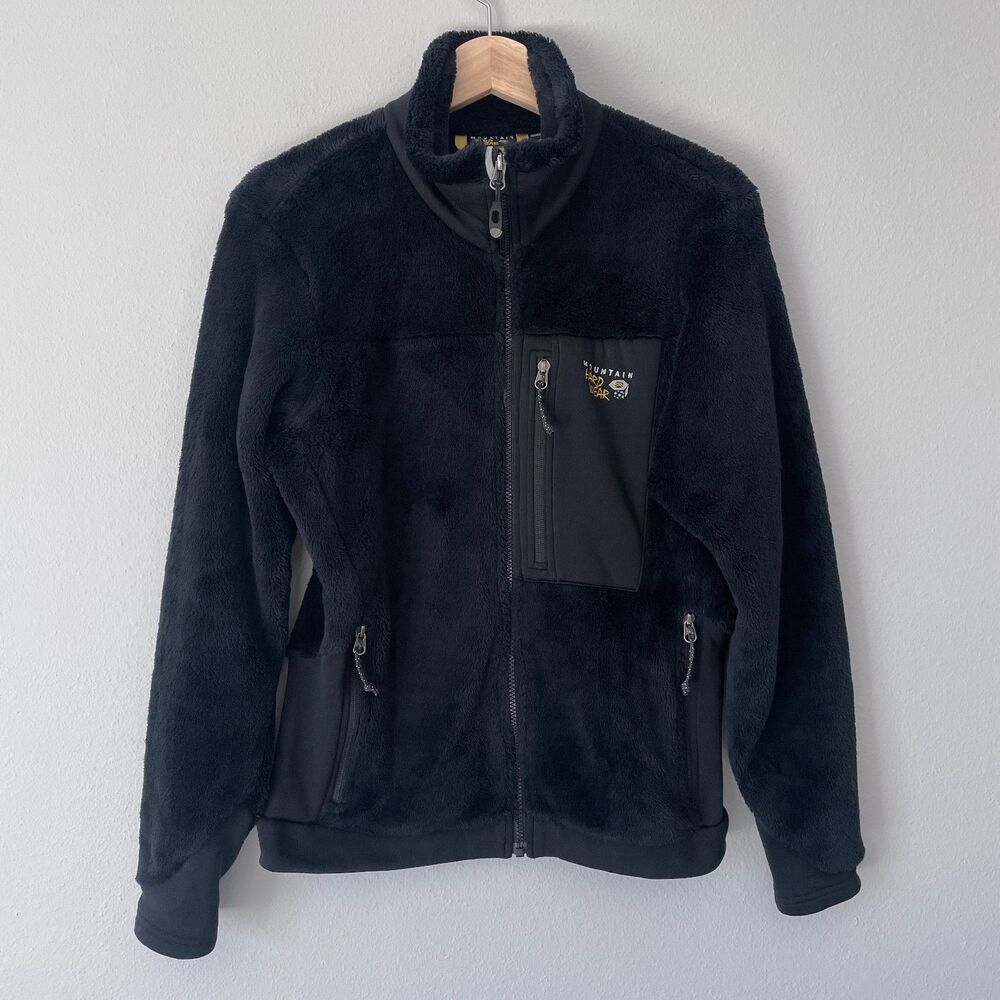 Mountain Hardwear Polartec High-Loft Monkey Fleece Jacket Women's Size M Black